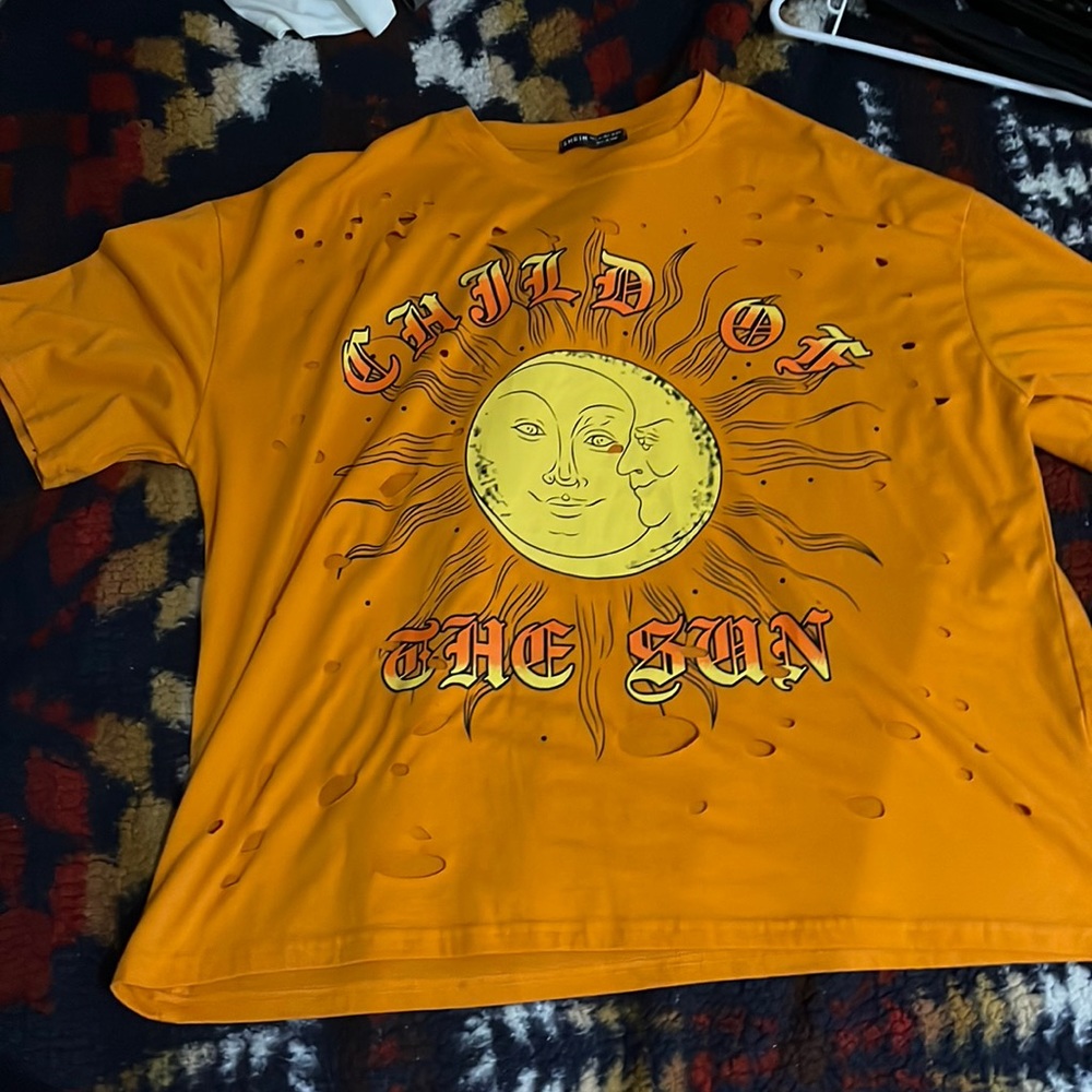 Large orange Shein t- shirt